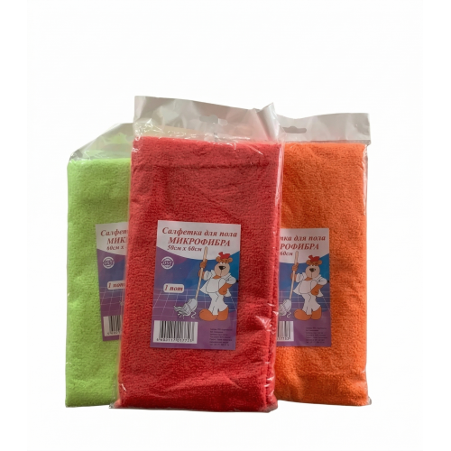 Салфетка из микрофибры 60*80см для пола AST цвет микс
