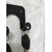 Вешалка-ключница "Лев" 190*250мм, 5 крючков, металл, цвет черный нуар