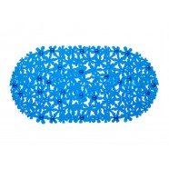Spa-коврик для ванны AQUA-PRIME Цветы 66*35см (синий)