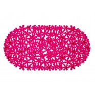 Spa-коврик для ванны AQUA-PRIME Цветы 66*35см (розовый)