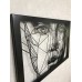 Декорация настенная, картина из металла "Лицо" 631мм*473мм, цвет черный муар