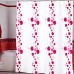 Шторы для ванн MIRANDA BUBBLE розовый 200*180см (полиэстер ткань)