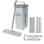   Швабра и ведро плоская для отжима "Компакт 2.0" Home Queen арт.75648
